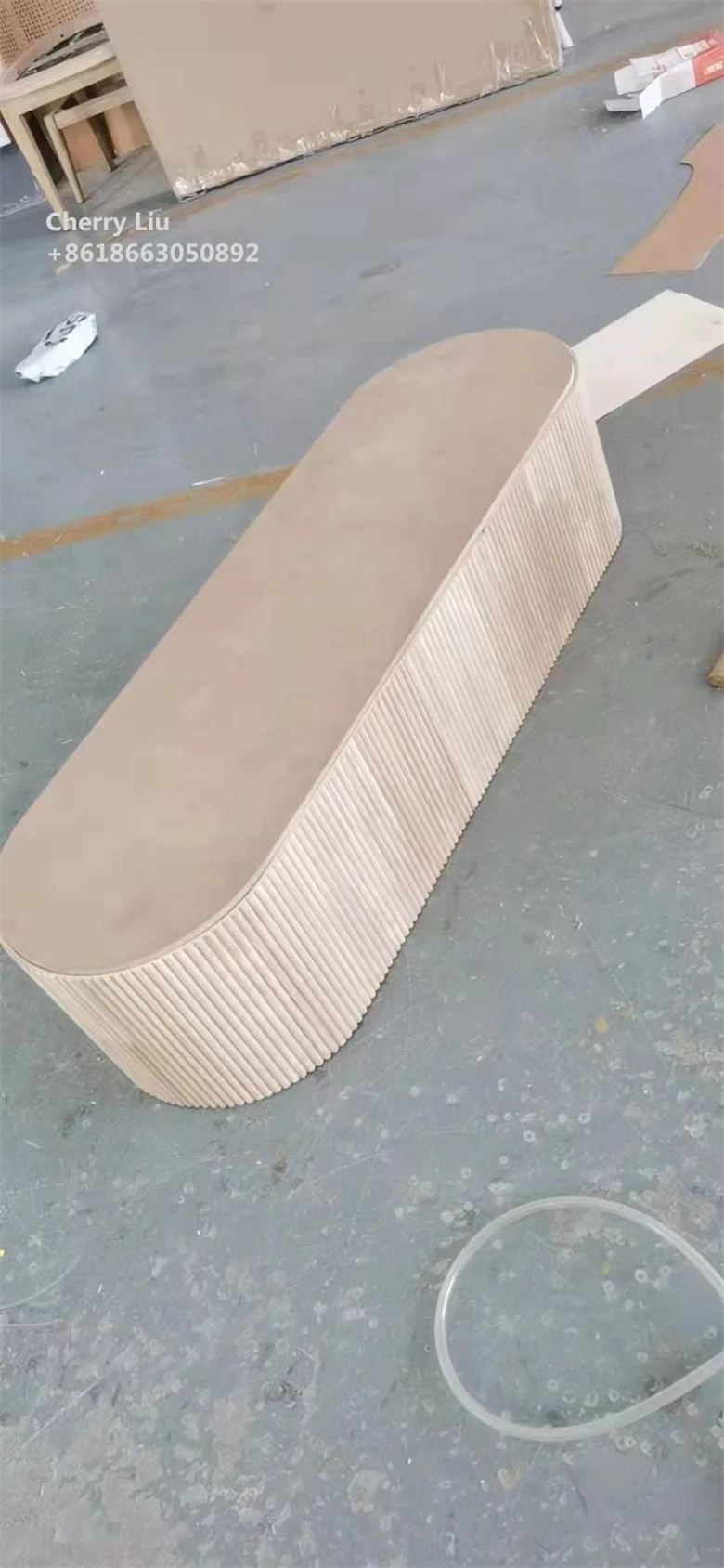 Textured MDF Flexible Curved & Fluted Panels for Living Room Building Materials