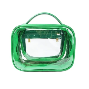 Multi-Functional Large Custom Waterproof Zipper Transparent Cosmetic Case Travel Clear PVC Toiletry Bag