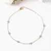 18k gold moissanite diamond bracelet