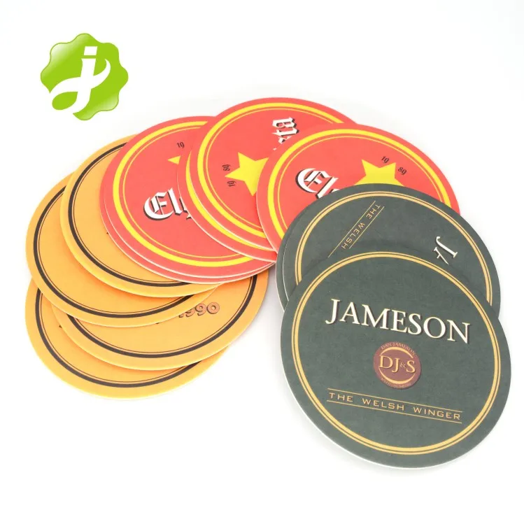 Custom Cardboard Absorbent Paper Beer Coasters  Paper Recycled Printing Machine