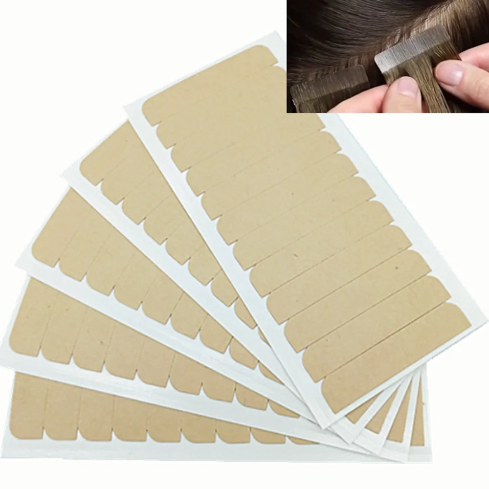 Wholesale Hair System Replacement Tape Tabs 5 Sheets 60 Pieces Pre Cut