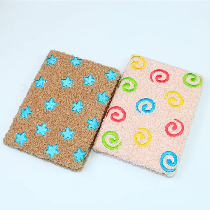 Manufacturer's direct supply of plush notebook simple winter warm hand creative notebook A5 children's series