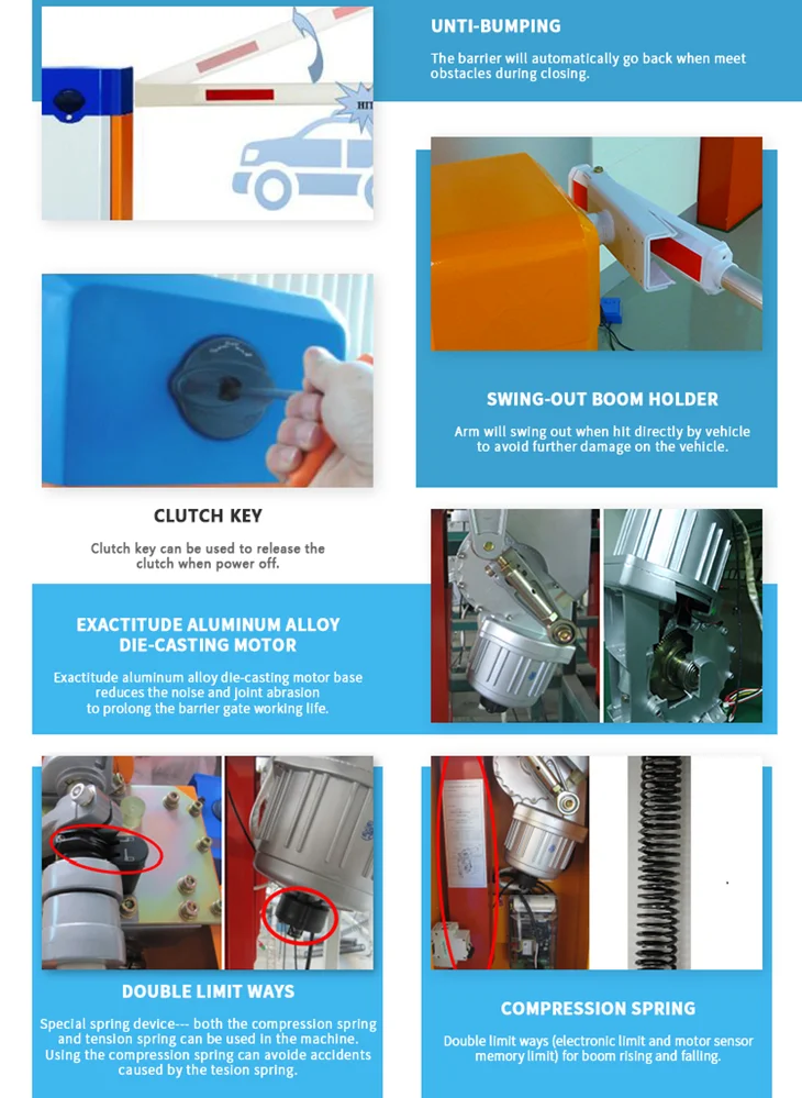 Boom Barrier Waterproof Outdoor Safety Access Control Nice Safety Barrier Fence