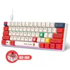 K98 คีย์บอร์ด Mario สีขาวพิมพ์ลายด้วยเทคนิค Dye-Sublimated (สวิตช์สีแดง)