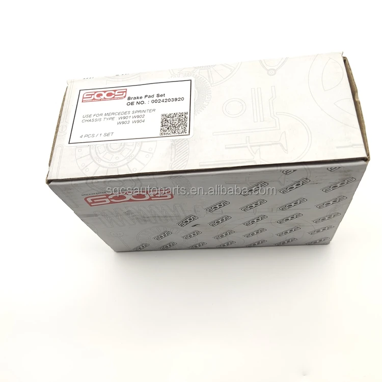 100% Tested OEM Size Brake Pads Set for Mercedes Benz Sprinter in Neutral Package