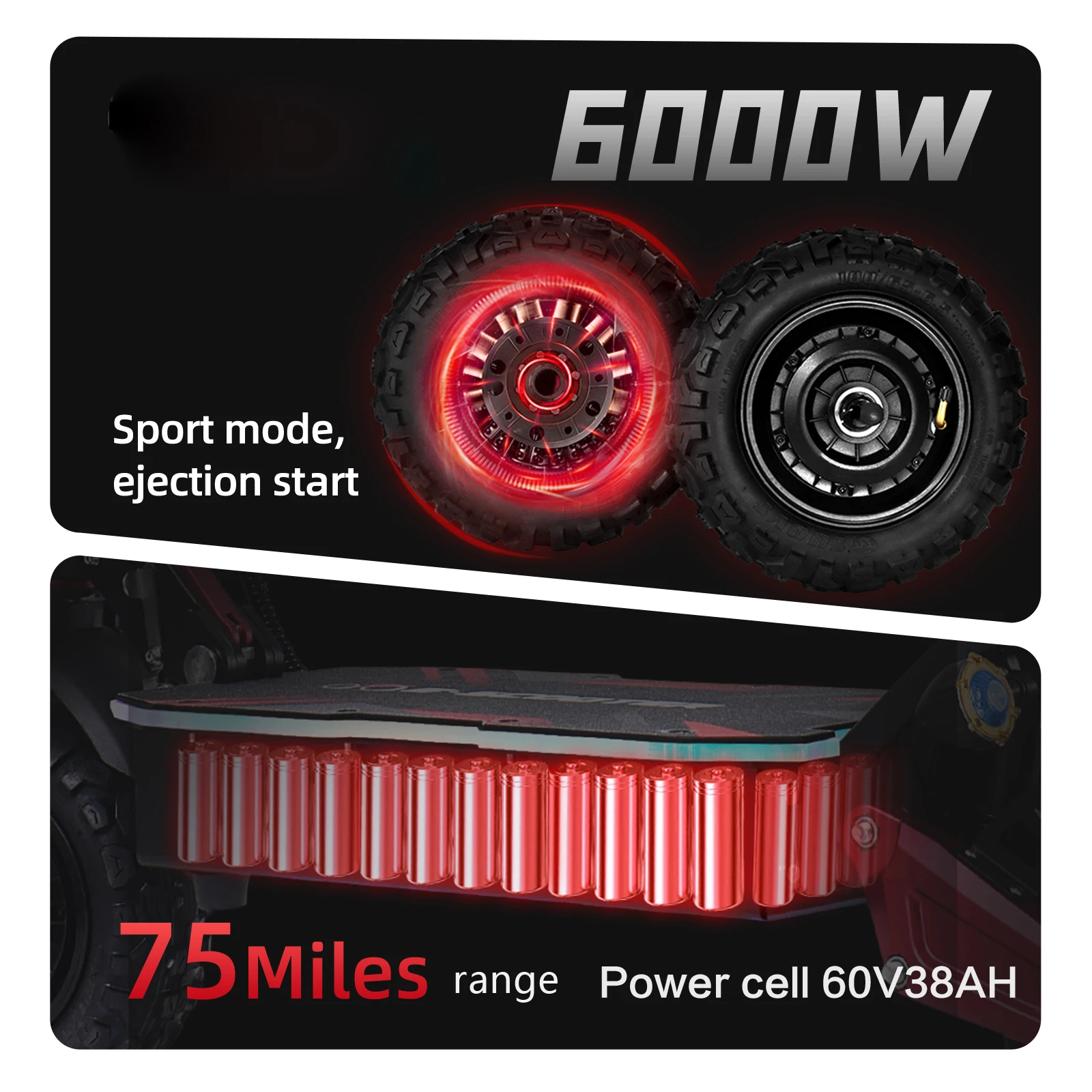 EU USA warehouse  Hot sale Boyueda S5 6000w 60V  38AH battery 85 km /h  Max. speed Eletric scooter