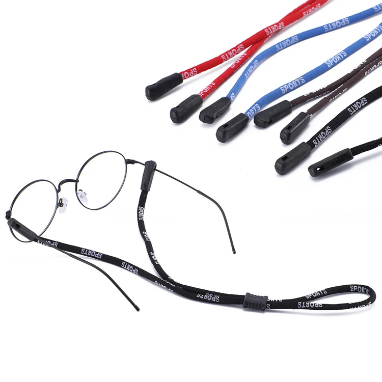 Силиконовая Пряжка для спортивных солнцезащитных очков подвесная цепочка нейлоновый Эластичный регулируемый ремешок для очков