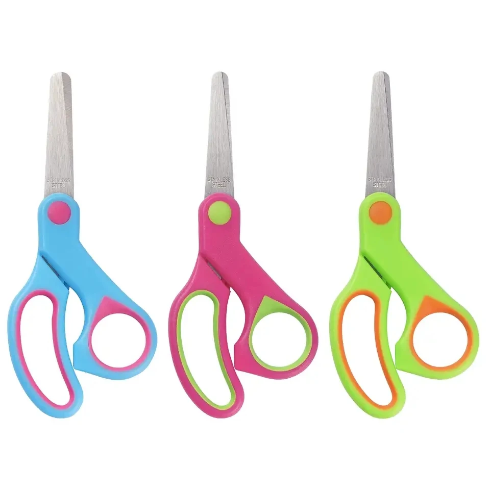 Children Kids Blunt Tips Children Scissors for Kindergarten Beginner ...