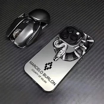 Stylish Marcelo Burlon Designer Hard PC Coque for iPhone 7 8 Plus