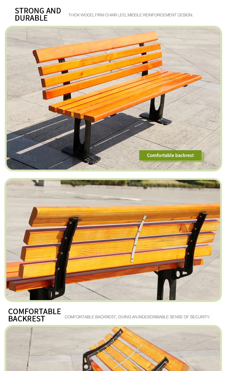 product anticorrosive wood waterproof sun proof and crack proof material outdoor garden benches-58