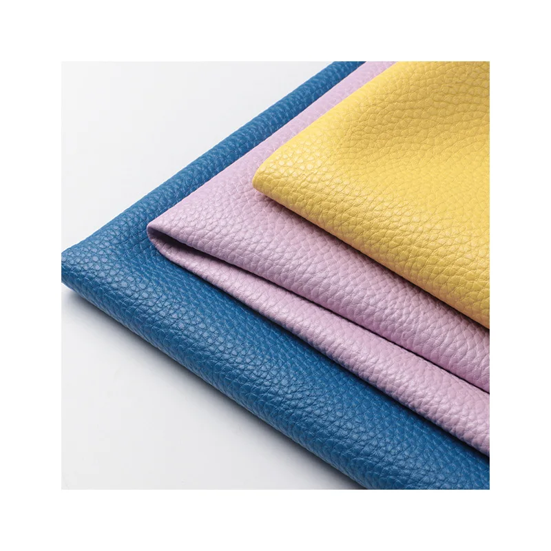 Eco-Friendly Recycled PU Leather Fabric Embossed Pattern Waterproof Material for Sofa Luggage Bags Garments Home Textiles
