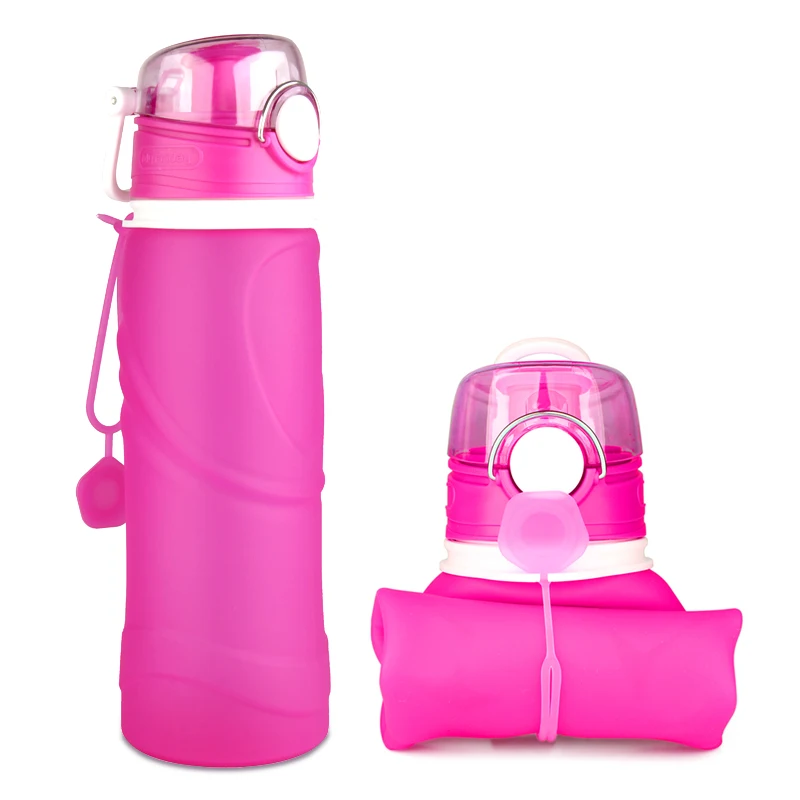 Kemier Collapsible Silicone Water Bottles-750ML,Medical Grade,BPA