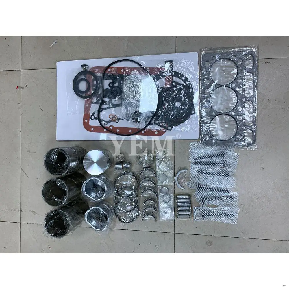 Overhaul Kit With Piston Rings Liner Bearing Valves Gasket Kit For Kubota D1402