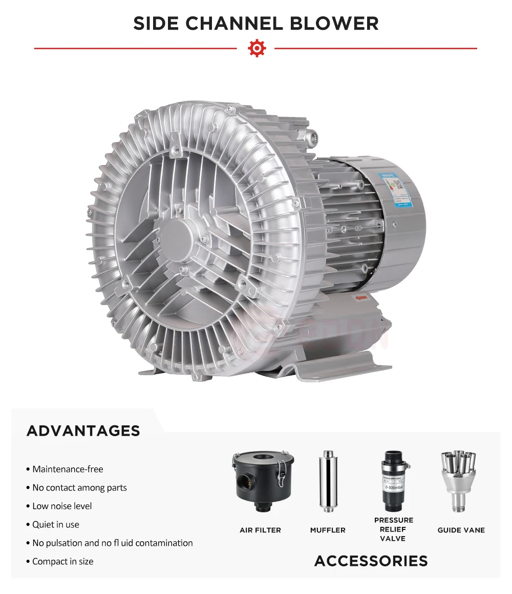 Channel Ring Regenerative Blower, EDON, 2GH710-H37 - detail 4