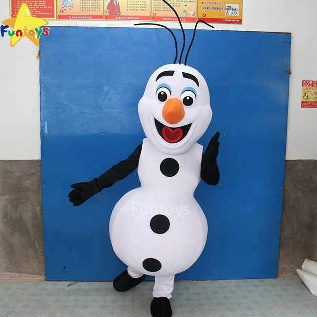Funtoys CE Customized Snowman Smiling Olaf Cartoon Mascot Costume Frozen for Adult