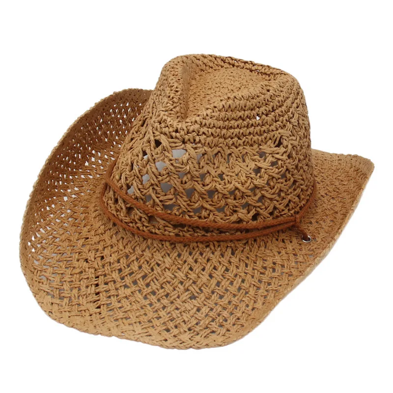Straw Cowboy Hat Men - Durable & Stylish Sun Protection display picture 3