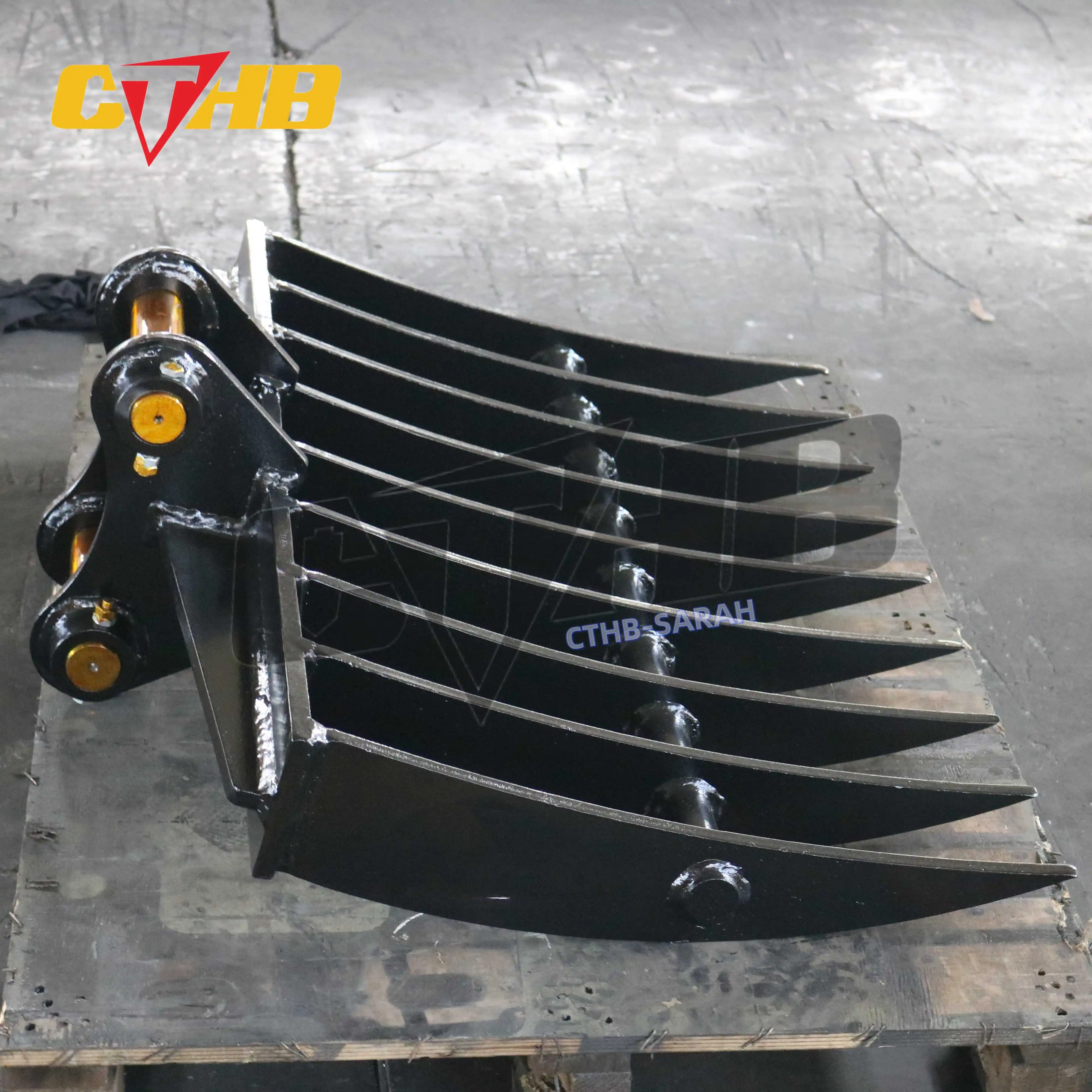Bcna Rake Types CTHB Garden Cleaning Excavator Leaf & Root Rake with Motor and Gear for ...