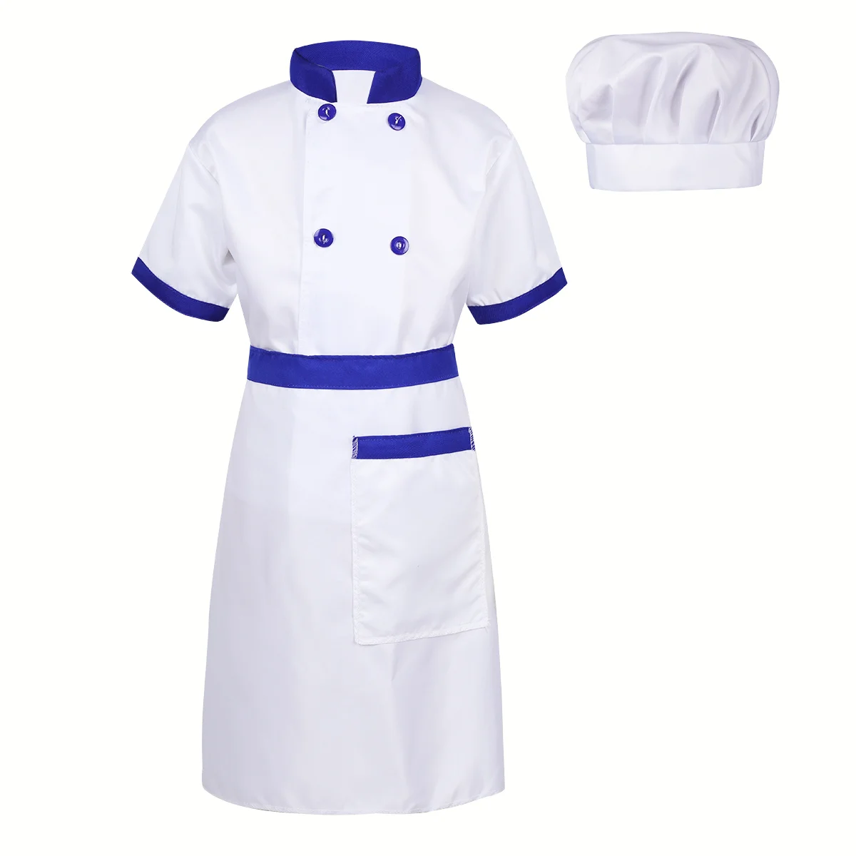 Children Chef Cook Kitchen Uniform Halloween Kids Restaurant Waiter Catering Clothing Sets for Party Cosplay Costumes Roleplay