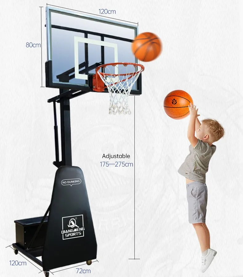 Customize Indoor Portable Training Basketball Stand Adjustable Height