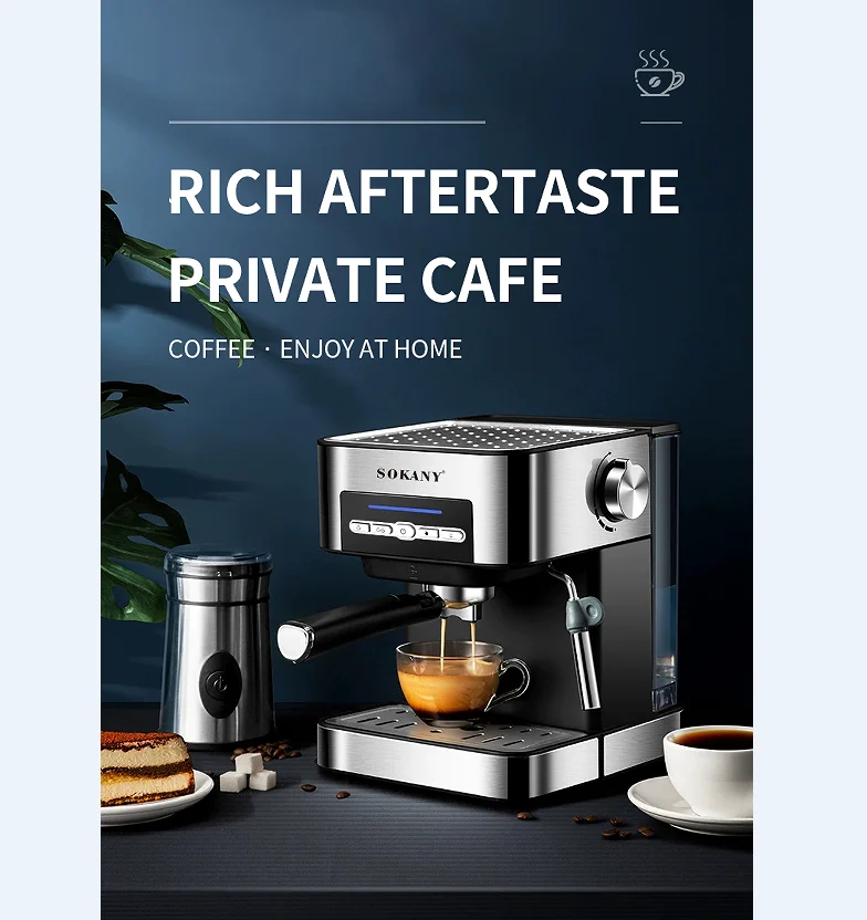 Cafetera espresso mini, máquina de café inteligente, barata, nuevo diseño -  AliExpress