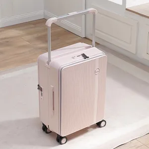 New Canton Fair 2026 PP Spinner Trolley 18-20inch Eco-Friendly Aluminium Trolley System Unisex Leisure Suitcase with TSA Lock