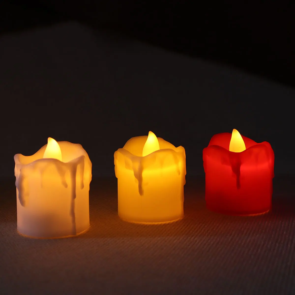 Tearful small candle flameless LED candle Christmas Valentine's Day holiday decorative light night light romantic home decor