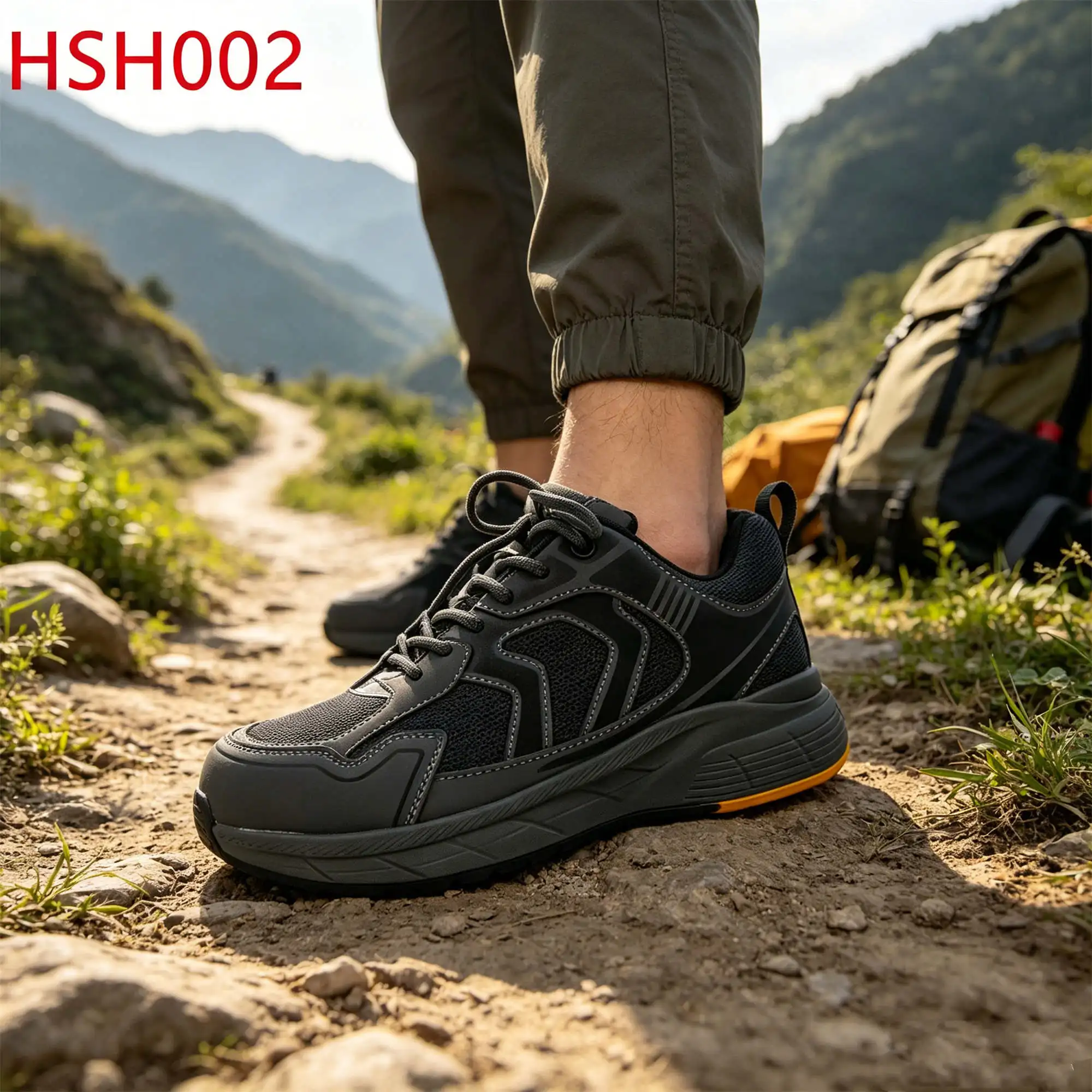 ZYF,Mountain Viewing Cushioning External Impacts Sole Hiking Shoes Forest Exploration Composite Toe Insert Creepers Shoes HSH002