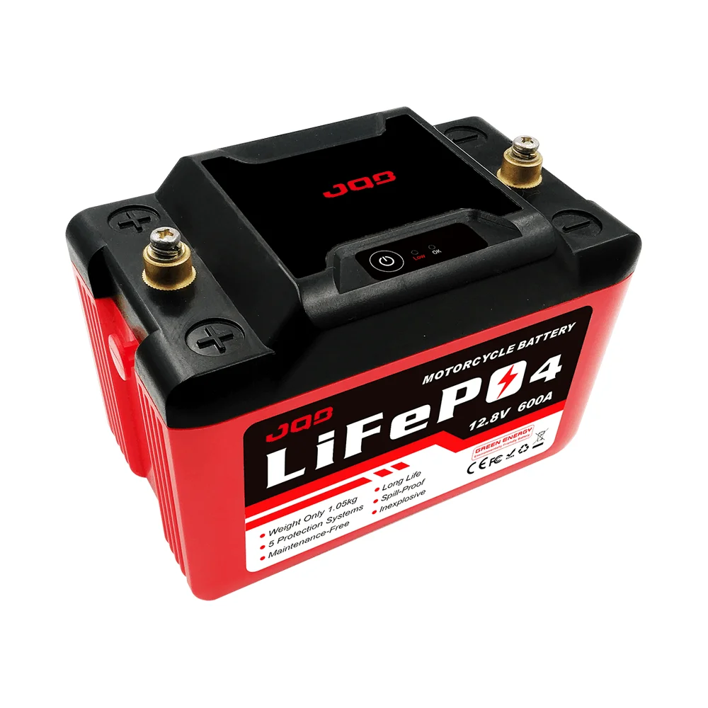 ultra Safe Starter 12V 6Ah Lithium Ion LiFePO4 Motorcycle Battery Replacement of 18Ah Lead Acid Battery