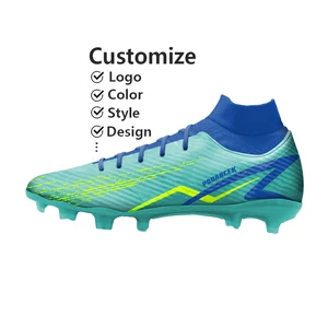 Manufacturer Custom Oem Leather Soccer Cleats Lightweight Breathable Training Chuteira De Campo Futebol