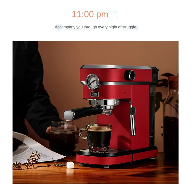 New Italian Coffee Machine Household Semi Automatic Latte art steam coffee machine milk frother