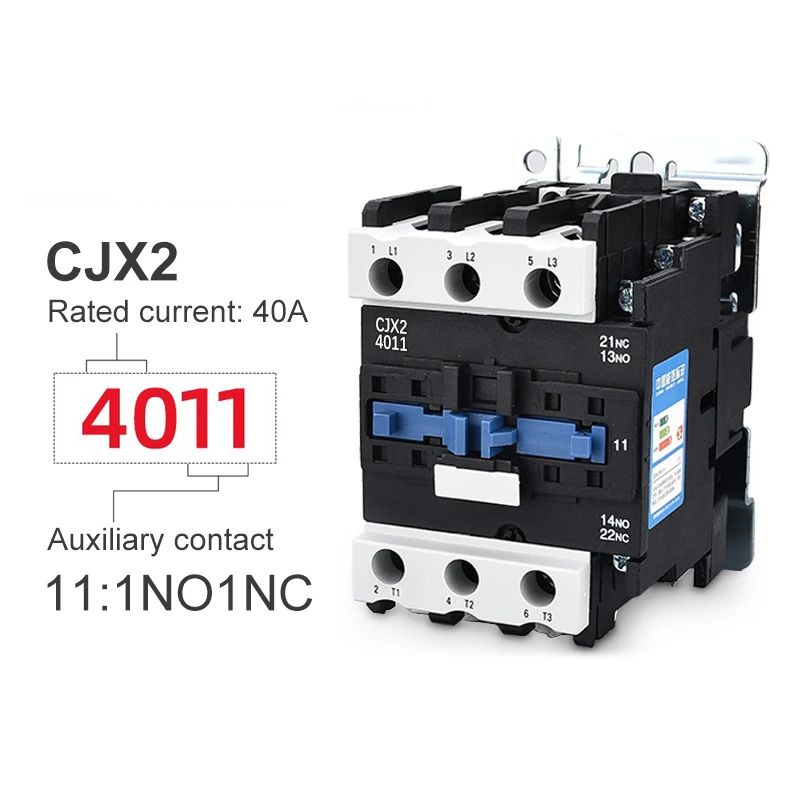 CJX2-1211 1811 2511 3211 4011 220v AC Contactor - 380v Voltage Enabled