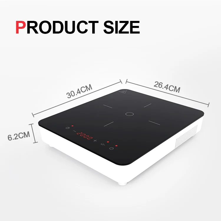 High Quality 2000w Durable Stove Electric Cooktop Induction Hob Single