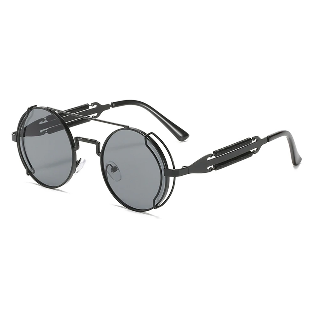 Lovelegis Occhiali Da Sole Vintage Rotondi Steampunk Flip Up Doppia Lente Hipster Con Bacchetta 118074 Lovelegis Occhiali Da Sole Vintage Rotondi Steampunk Flip Up Doppia Lente Hipster Con Bacchetta 118074