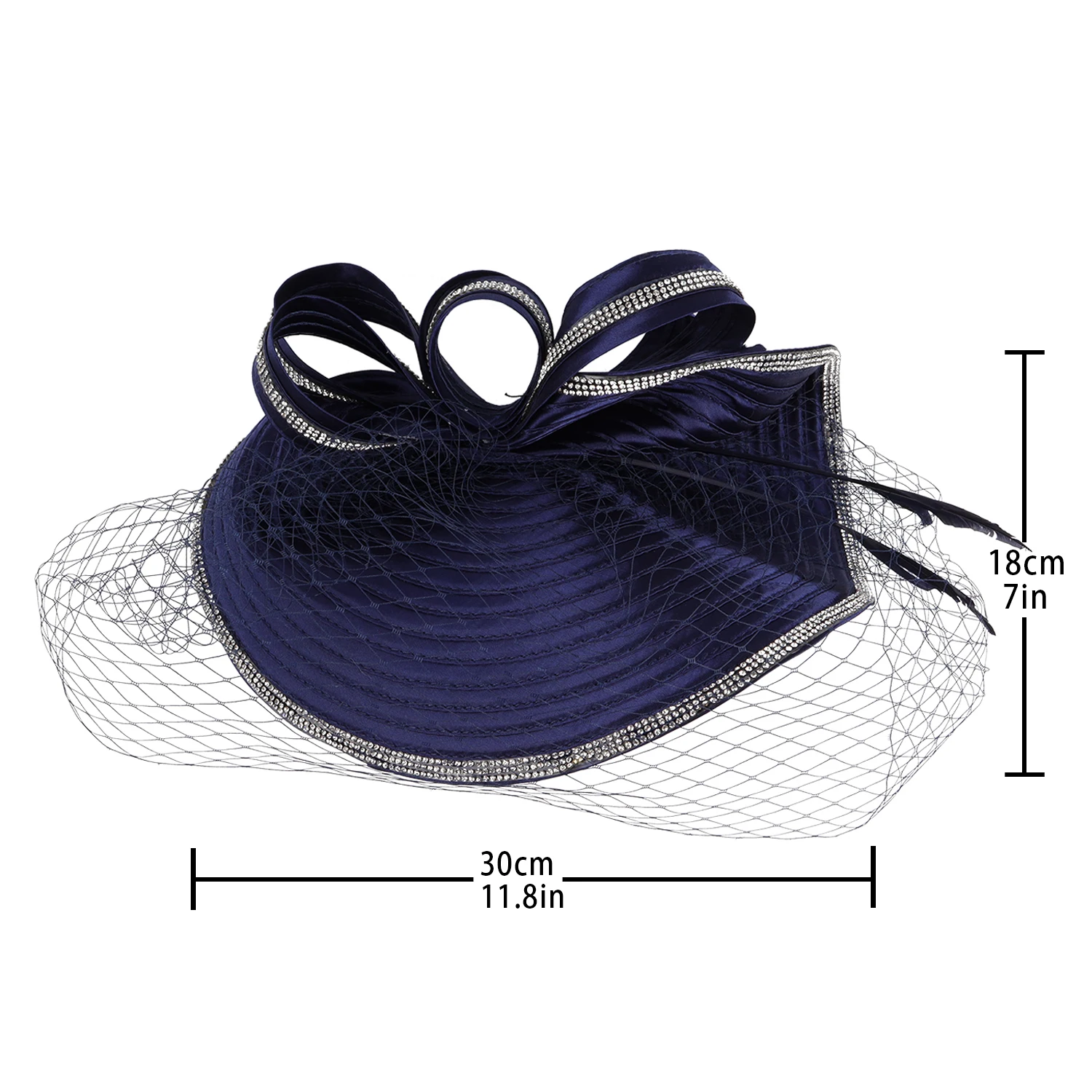 Luxury Satin Fascinator Hat for Women | Perfect for Parties 