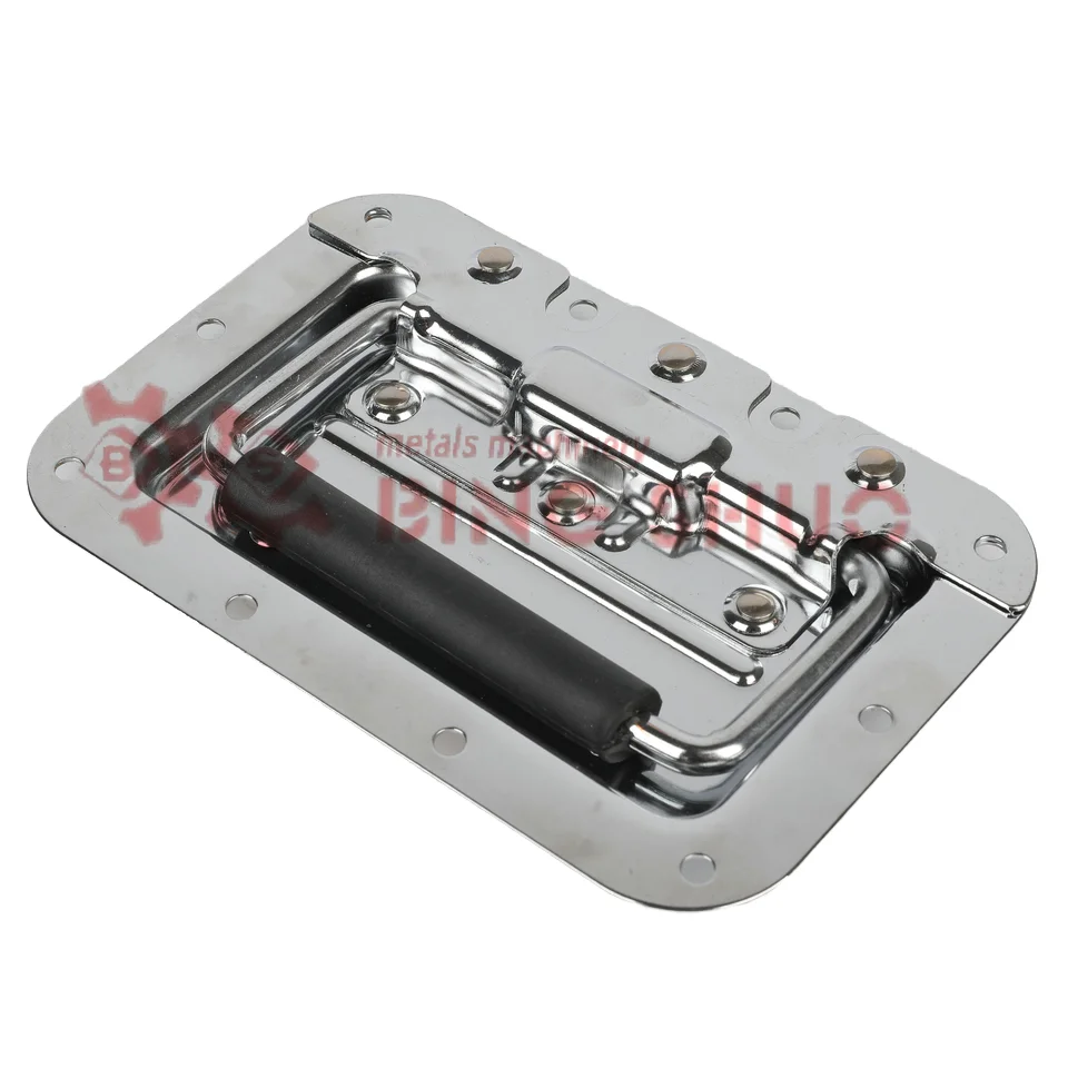 Flight case Handle 200kg Capacity Heavy Duty Spring Loaded Handle Recessed Metal Handle