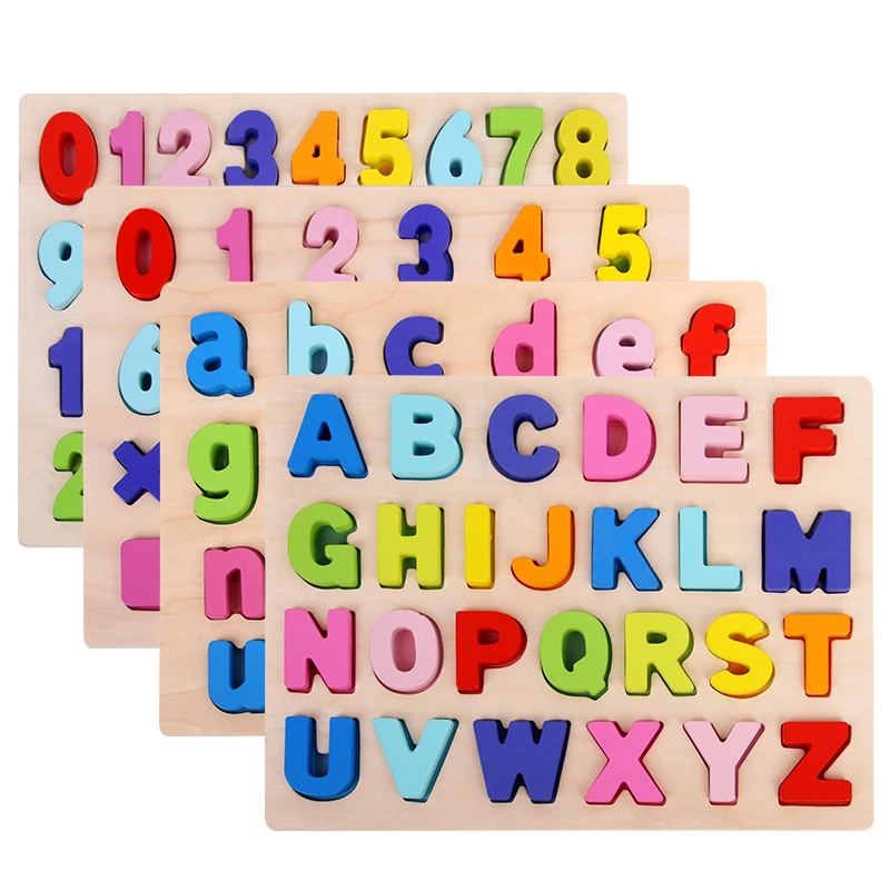 Puzzle Alphabet En Bois Majuscules/Minuscules – Plateau Éducatif 29,8 Cm – Motricité Et Reconnaissance Des Lettres Dès 3 Ans
