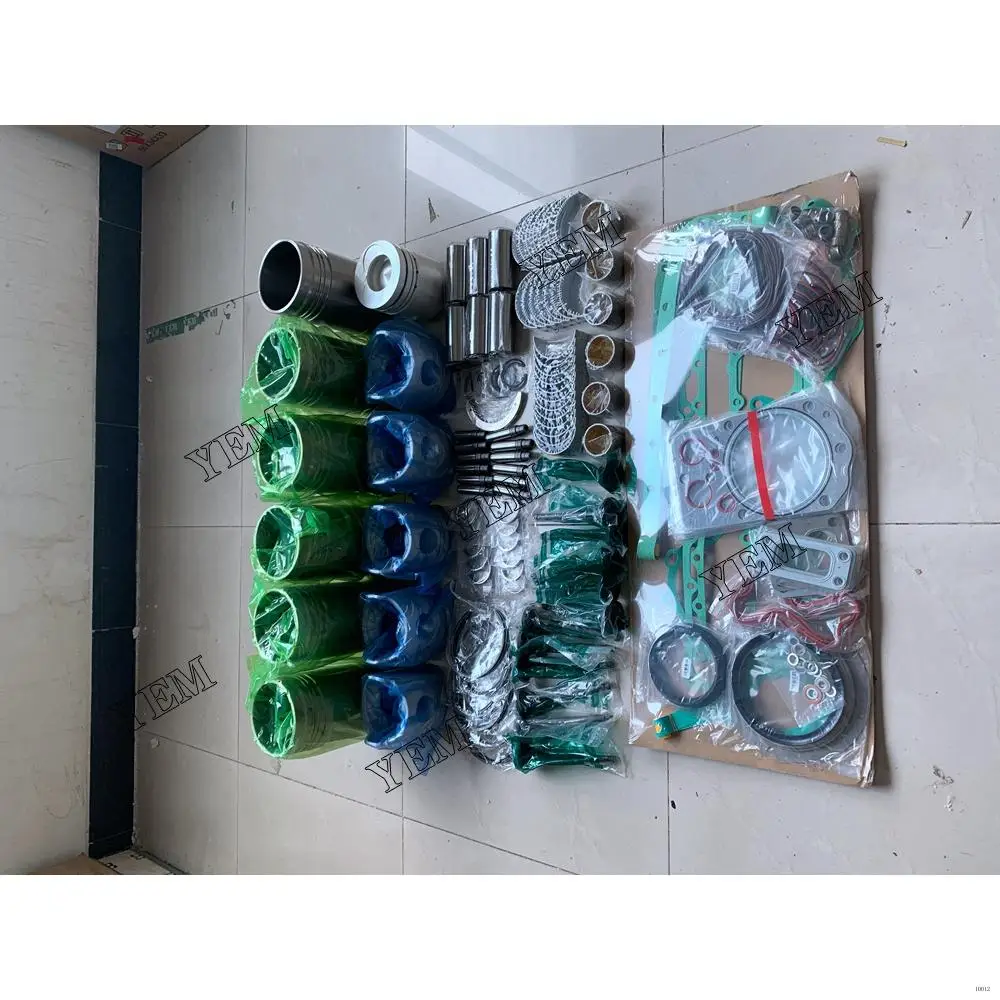 6D24 Overhaul Rebuild Kit With Piston Rings Liner Bearing Valves Head Gasket Set for Mitsubishi
