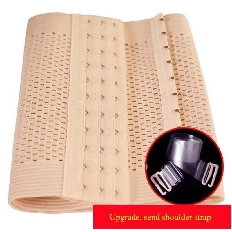 Intimates Shaper Breast Binder Trans With Bra Straps Tops Breathable Buckle Short Chest Breast Tomboy Bra