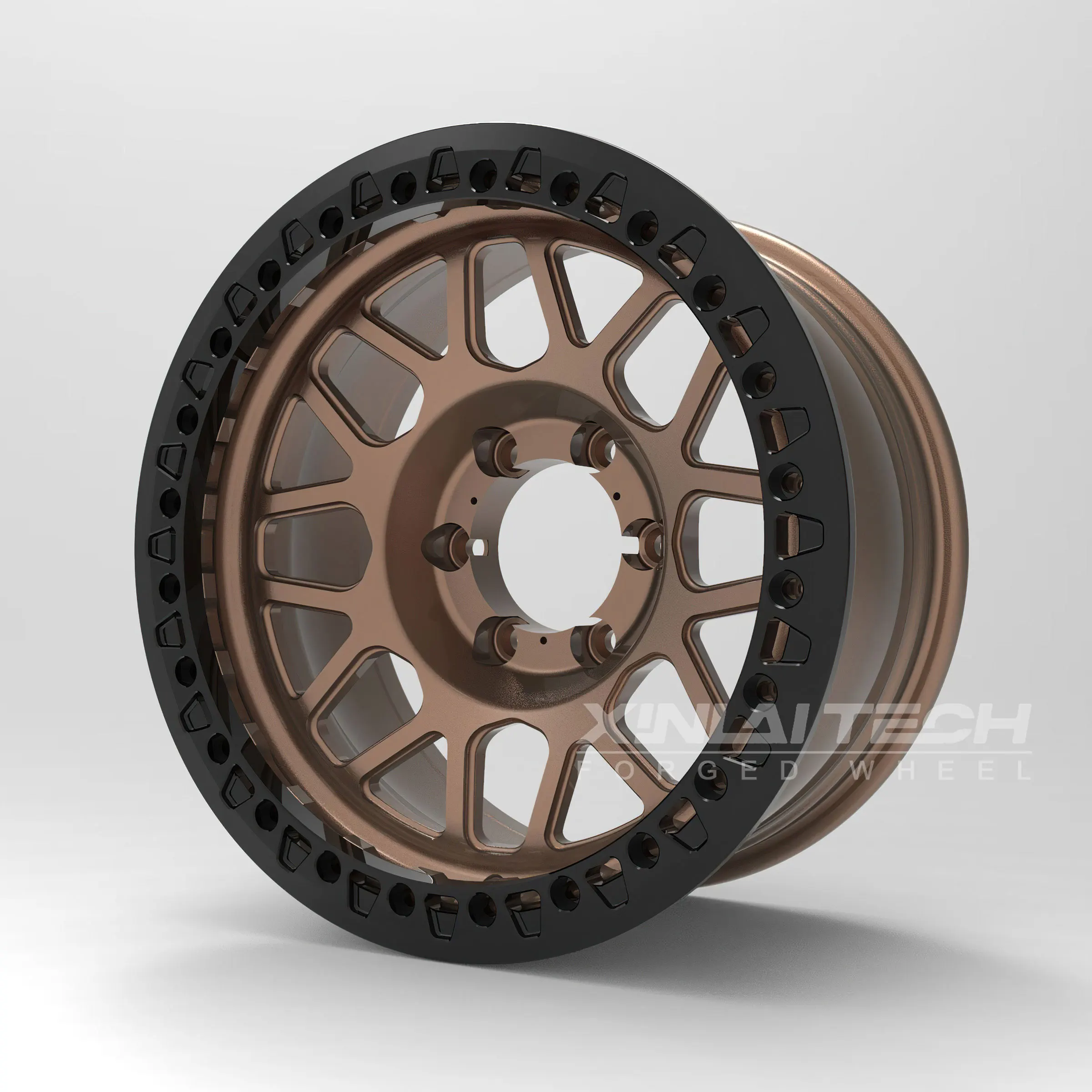 XL Custom Offroad Forged Beadlock Rims 17-24 Inch 8x165.1 8x170 Fit Ram 2500 3500 Ford Super Duty Heavy Duty Truck Wheels - Image 5