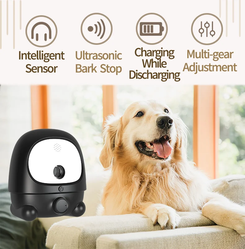 New Arrival Whosale OEM OEM Upgraded Bark Deterrent Outdoor Indoor Ultrasonic Dog Repeller Anti Bark Barking Control Device manufacture