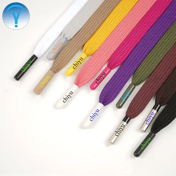 Custom10 mm Flat Polyester Cord Draw Cords Hoodie String Rope Drawstring  Drawcord With Plastic Tips Agelt For Pants And Hoodies