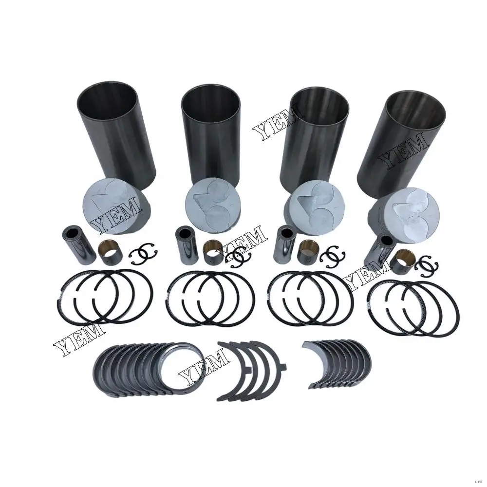 Engine Rebuilding Kit With Bearings Piston Rings Liner Fit for Kubota V1405
