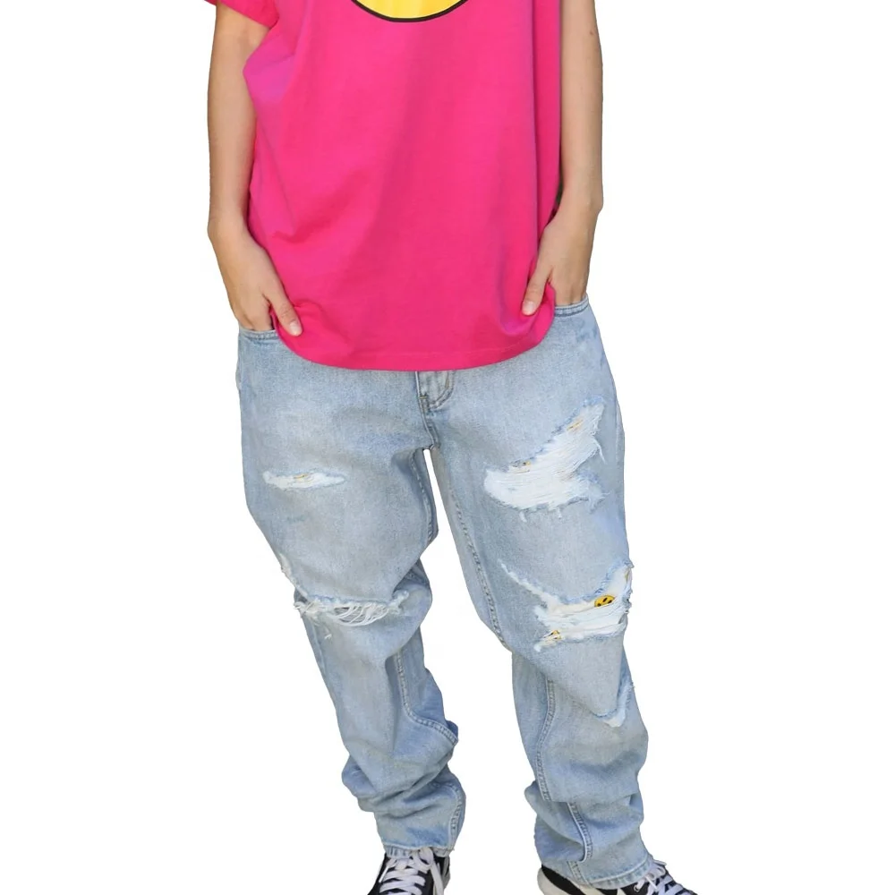 Pants,Mens Denim Jeans Loose Fit 