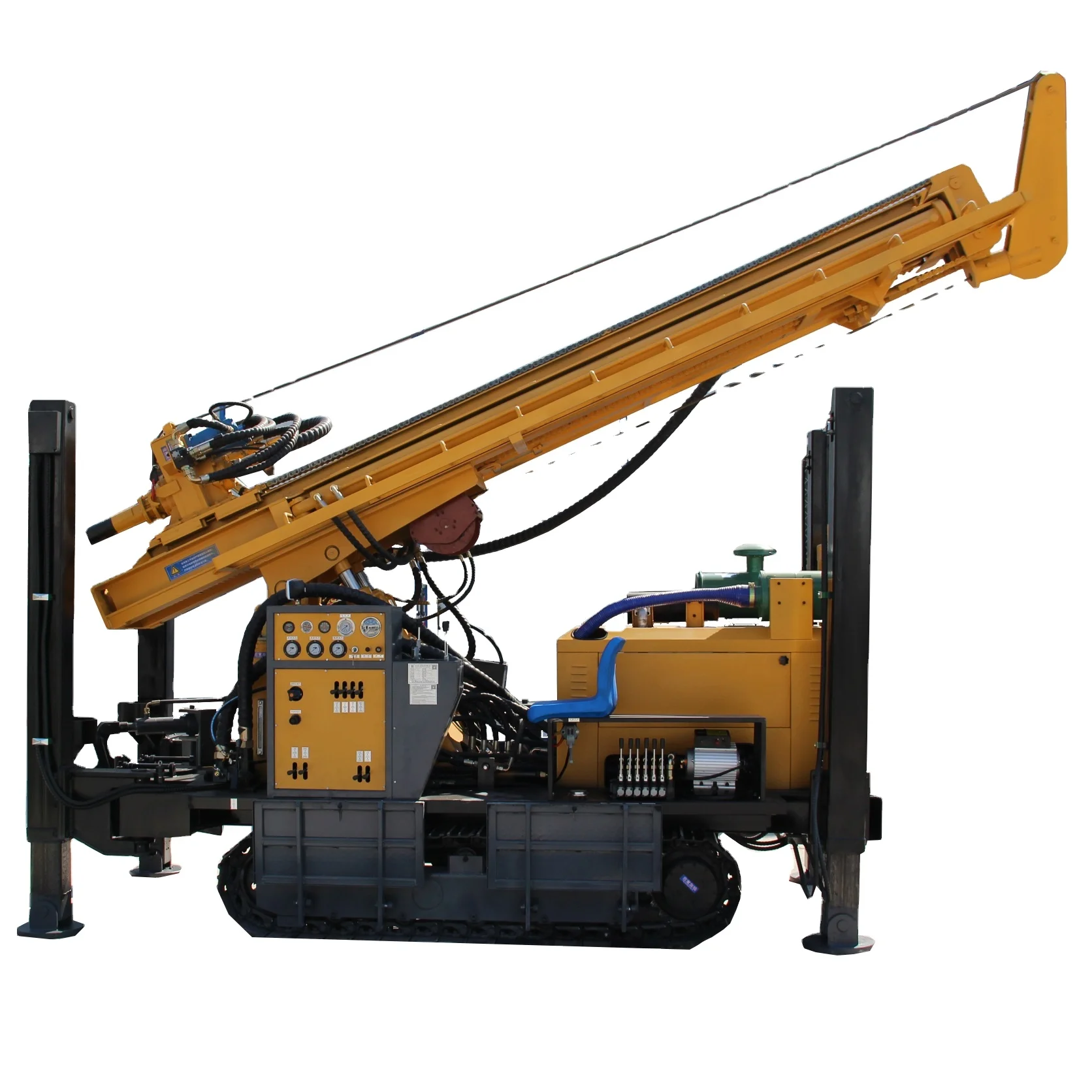 
 KW350 140-325mm Drilling diameter diesel engine portable  water well drilling rig for hard rock