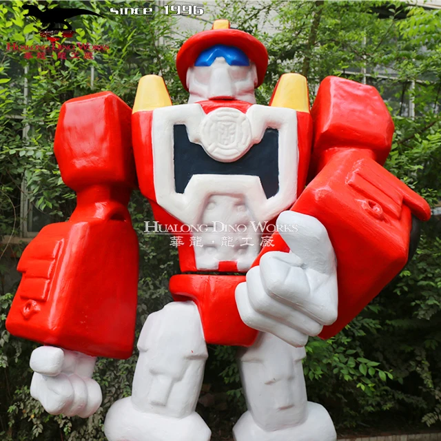 Customized Animate Silicon Rubber Robotic Transformer Sculpture