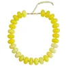 Collana in cera d'api giallo caldo