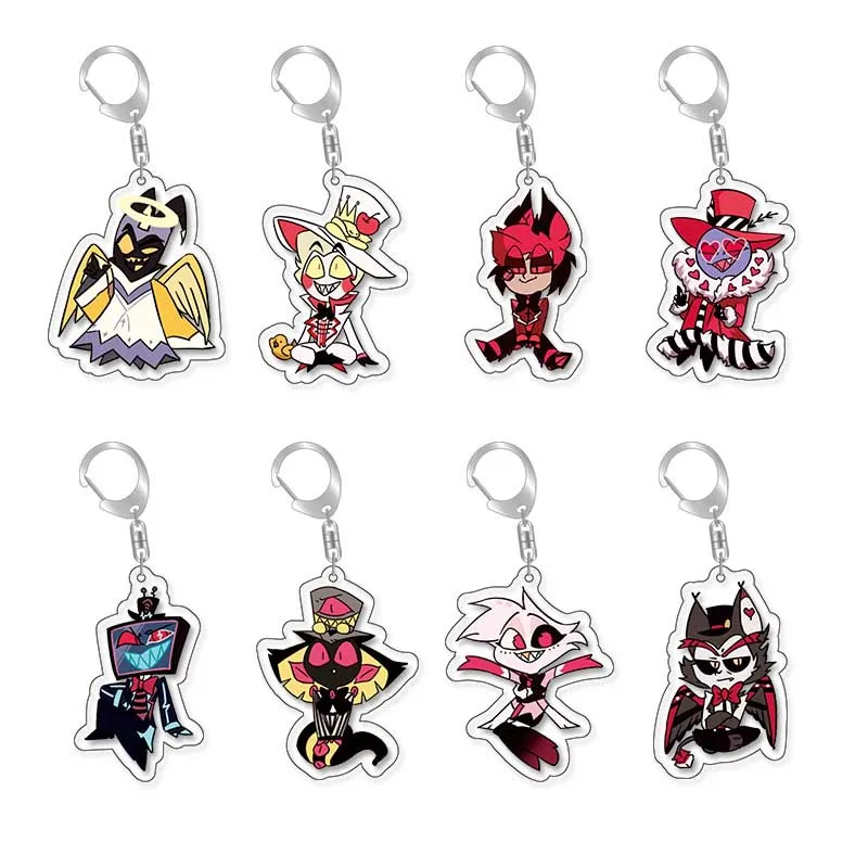 HAZBINHOTEL KEYCHAIN まとめ売り lot new anime hazbin hotel Plush mix Keychain Key Chain Girl