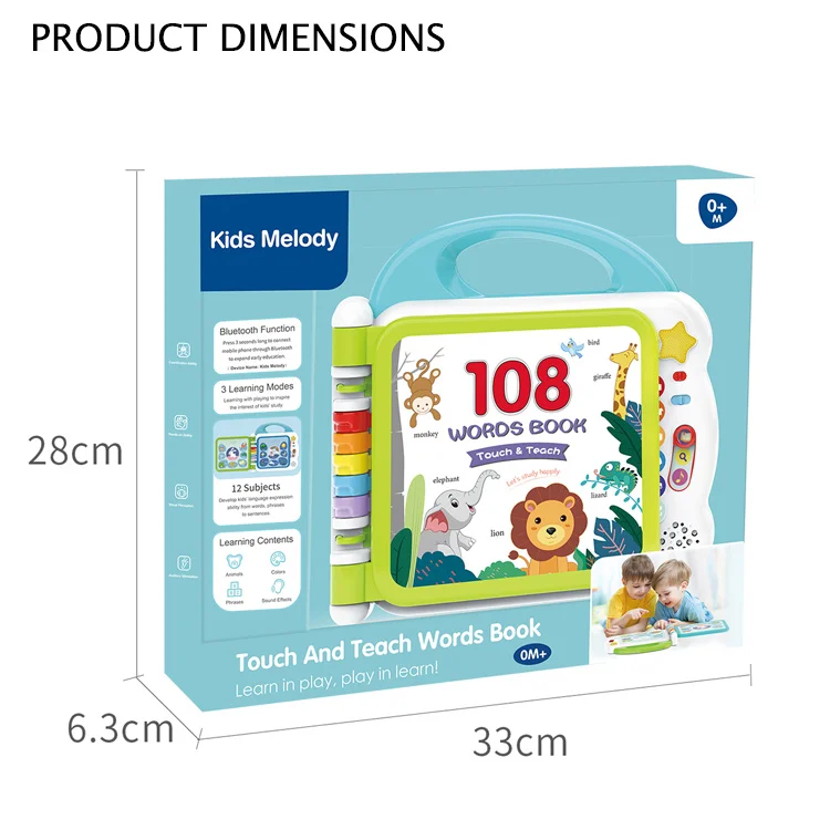 Обучающая машина 108 английских слов с обучающей книгой bluetooth