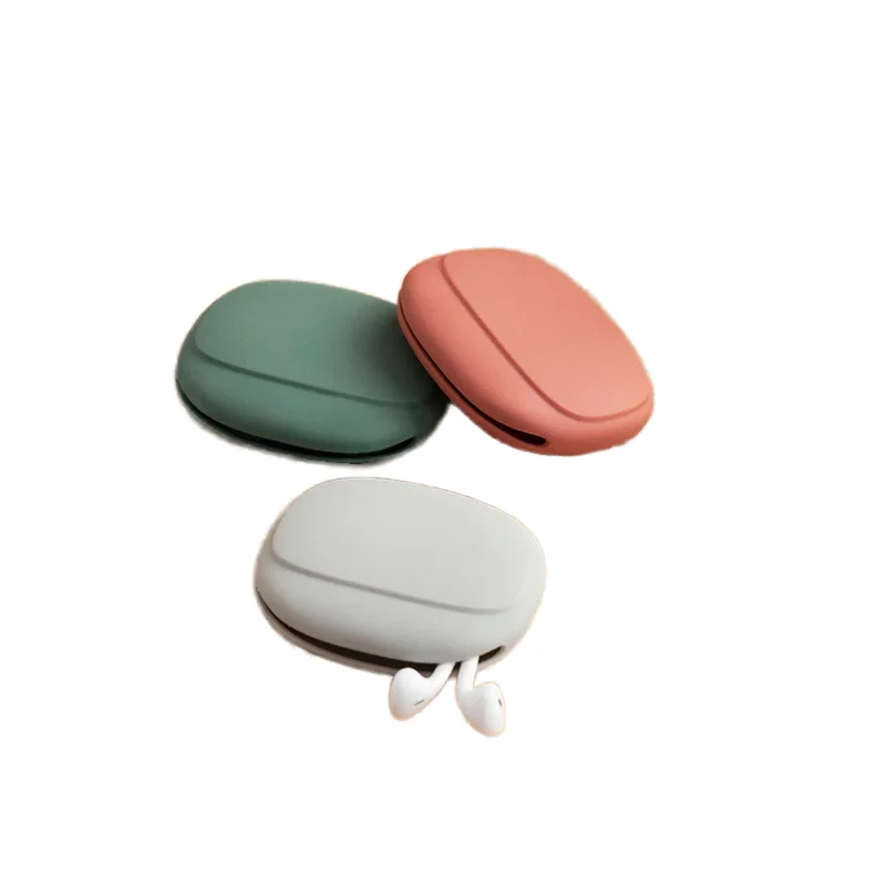 Unisex Cute Kawaii Mini Pouch Women and Kids Gift Custom Silicone Rubber Headphone Wallet with Zipper Closure Coin Key Bag