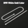 8 mm moissanite cuban chain